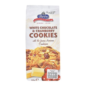 MERBA White Chocolate & Cranberry Cookies 200 g.